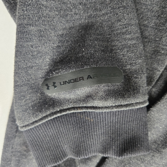 Under Armour Project rock dark grey all day hustle mens zip hoodie sz LG - Picture 3 of 7